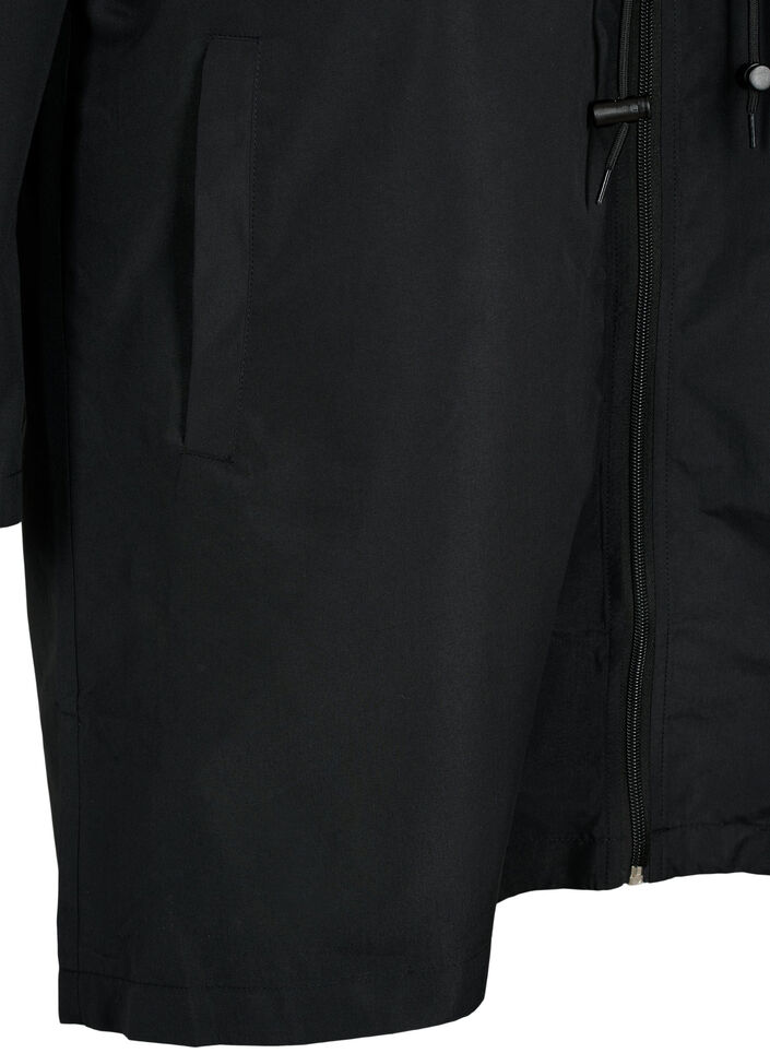 FLASH - Wasserabweisender Parka mit Kapuze, Black, Packshot image number 3