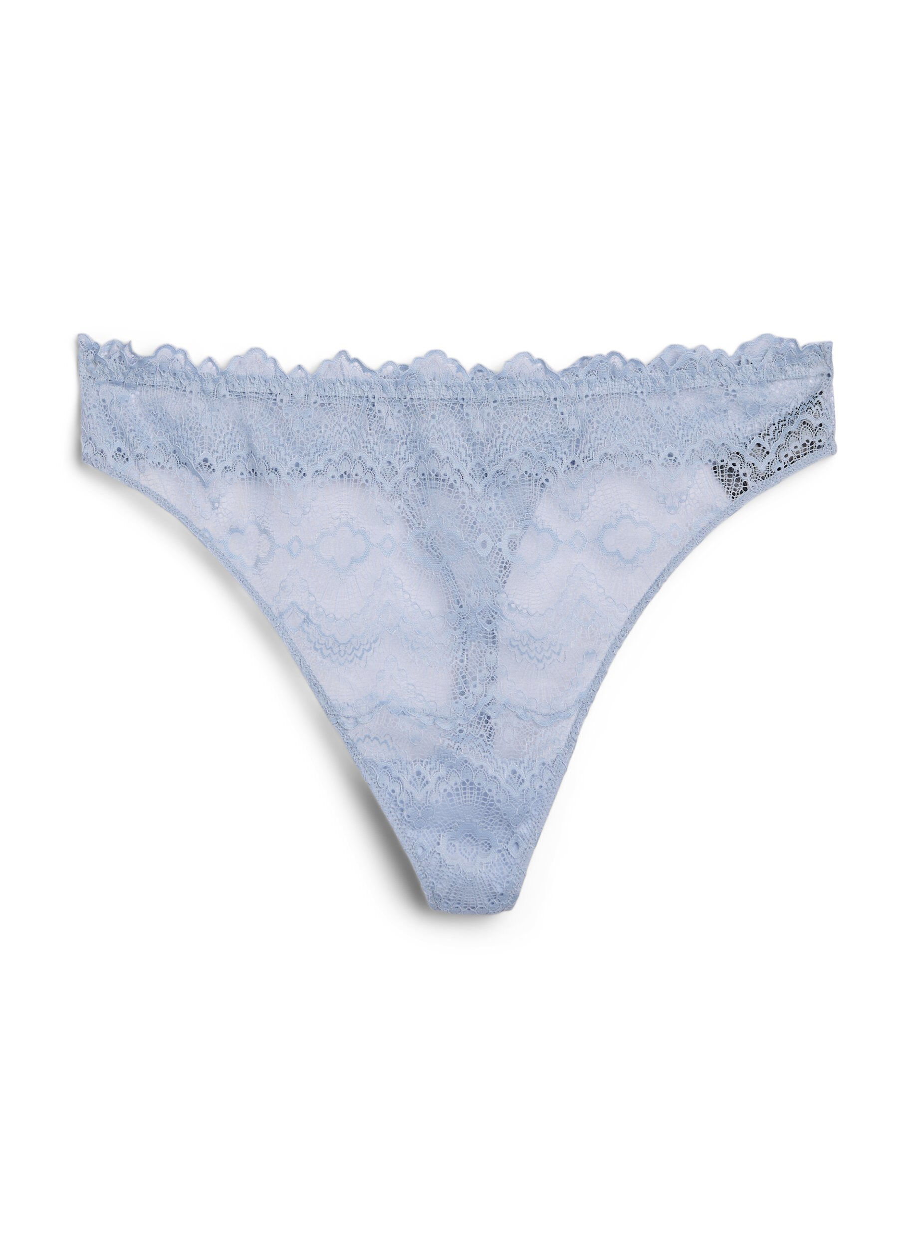 Zizzi String-Tanga mit gekreuzten Details auf der R&uuml;ckseite, Blau, Packshot image number 0