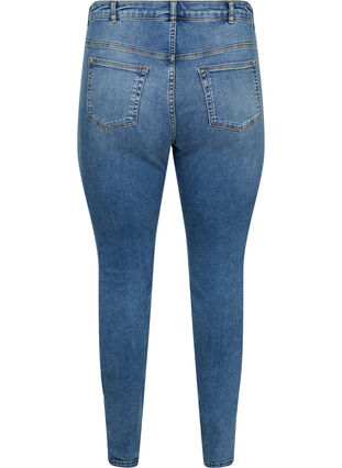 Super schmale Amy Jeans aus einem Baumwollmix, Blue denim, Packshot image number 1