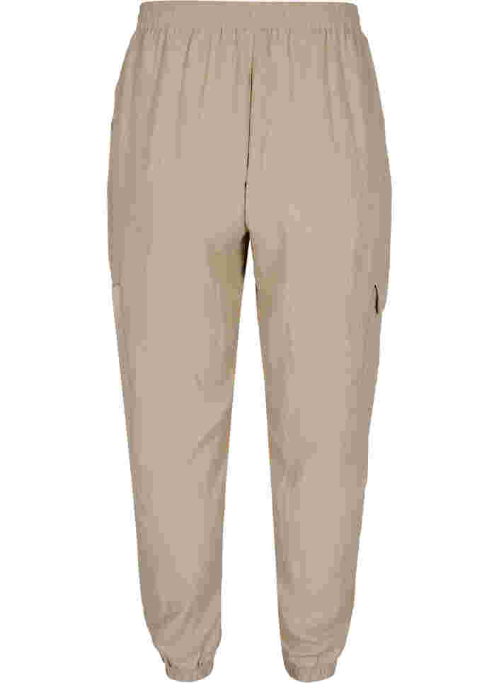 Lockere Hose aus Viskose mit großen Taschen, Oxford Tan, Packshot image number 1