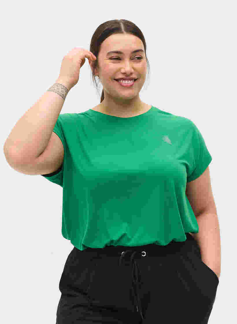 Einfarbiges Trainings-T-Shirt, Jolly Green, Model