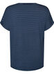 Gestreiftes T-Shirt aus Viskose mit Rundhalsausschnitt, Blau, Packshot image number 1