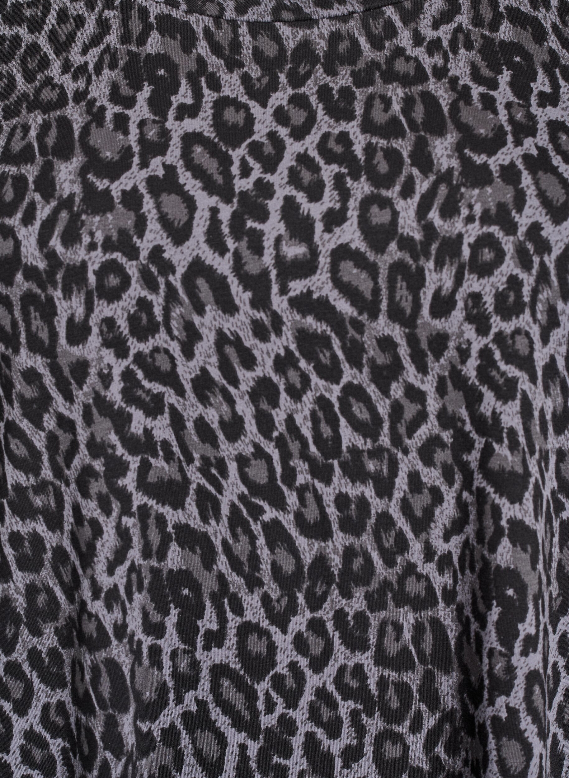 Zizzi Kurzes T-Shirt Kleid aus Baumwolljersey, Grau, Packshot image number 2