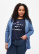 Schlichter Blazer mit Knopfverschluss, Blau, Model image number 0