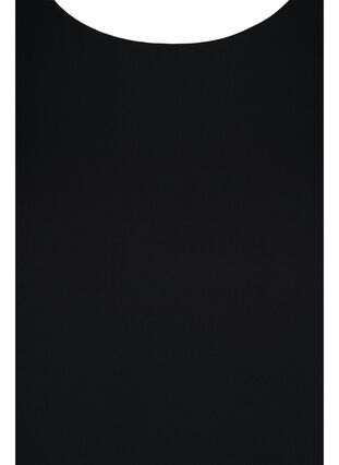 Bluse mit 3/4-Ärmeln und asymmetrischem Saum, Black, Packshot image number 2
