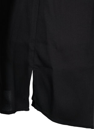 Langes Hemd mit Perlendetails, Black, Packshot image number 3