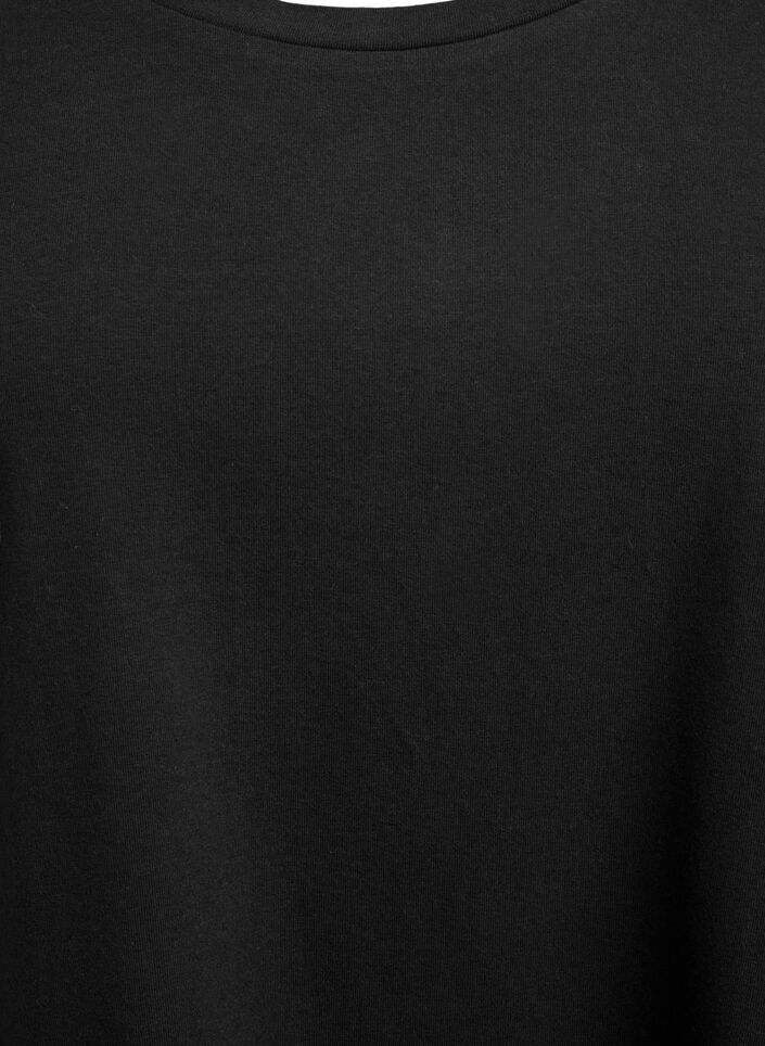 Basic Bluse aus Jersey mit langen &Auml;rmeln, Schwarz, Packshot image number 2
