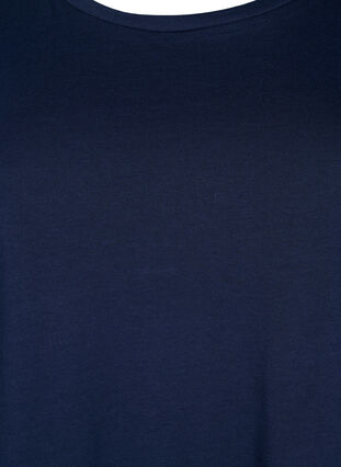 T-Shirt aus Baumwolle mit 2/4-Ärmeln, Navy Blazer, Packshot image number 2