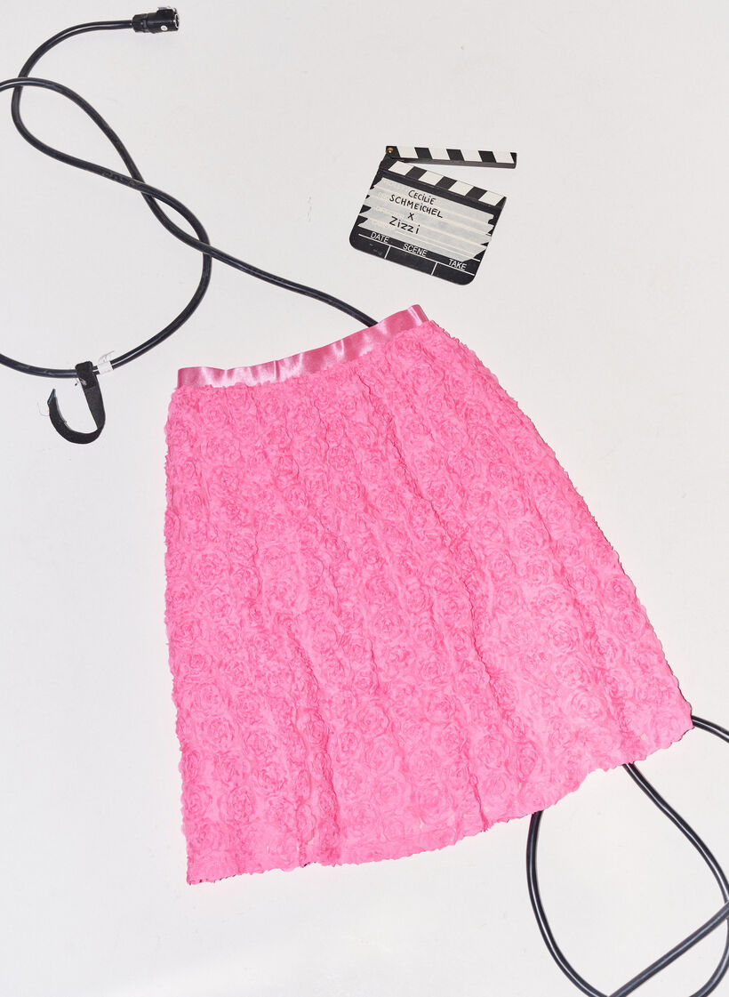 Midi-Rock mit 3D-Blumen, Dianthus, Image image number 0