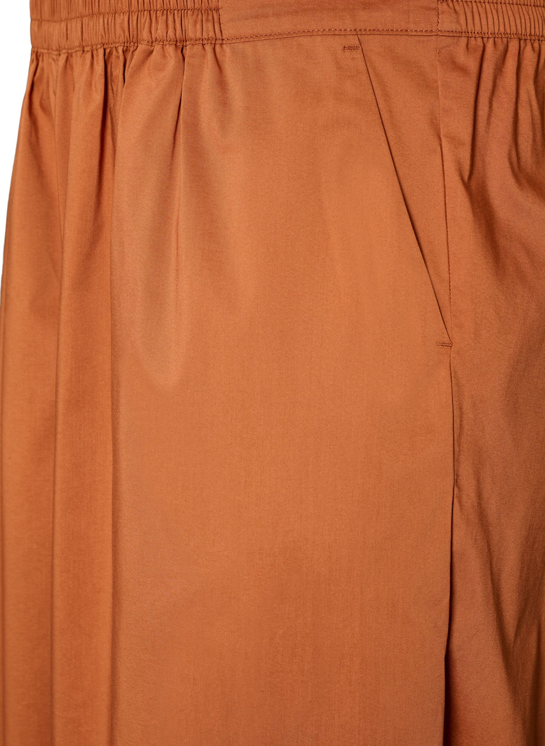 ZizziBallonhose mit Taschen und elastischem Bund, Braun, Packshot image number 2