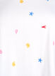 T-Shirt aus Bio-Baumwolle mit aufgestickten Motiven, Wei&szlig;, Packshot image number 2