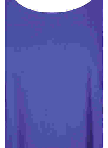 Kurzarm Kleid aus Baumwolle, Dazzling Blue, Packshot image number 2