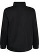 Sweatshirt mit hohem Kragen und Rei&szlig;verschluss, Schwarz, Packshot image number 1