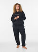 Sweatshirt mit Kapuze und Aufdruck, Schwarz, Model image number 1