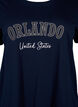 T-Shirt aus Baumwolle mit Textaufdruck, Navy B. Orlando, Packshot image number 2