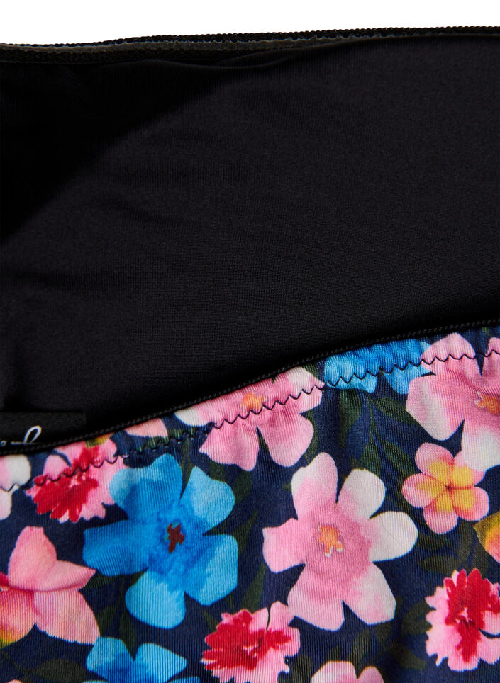 Gebl&uuml;mtes Bandeau-Bikinioberteil, Rot, Packshot image number 3