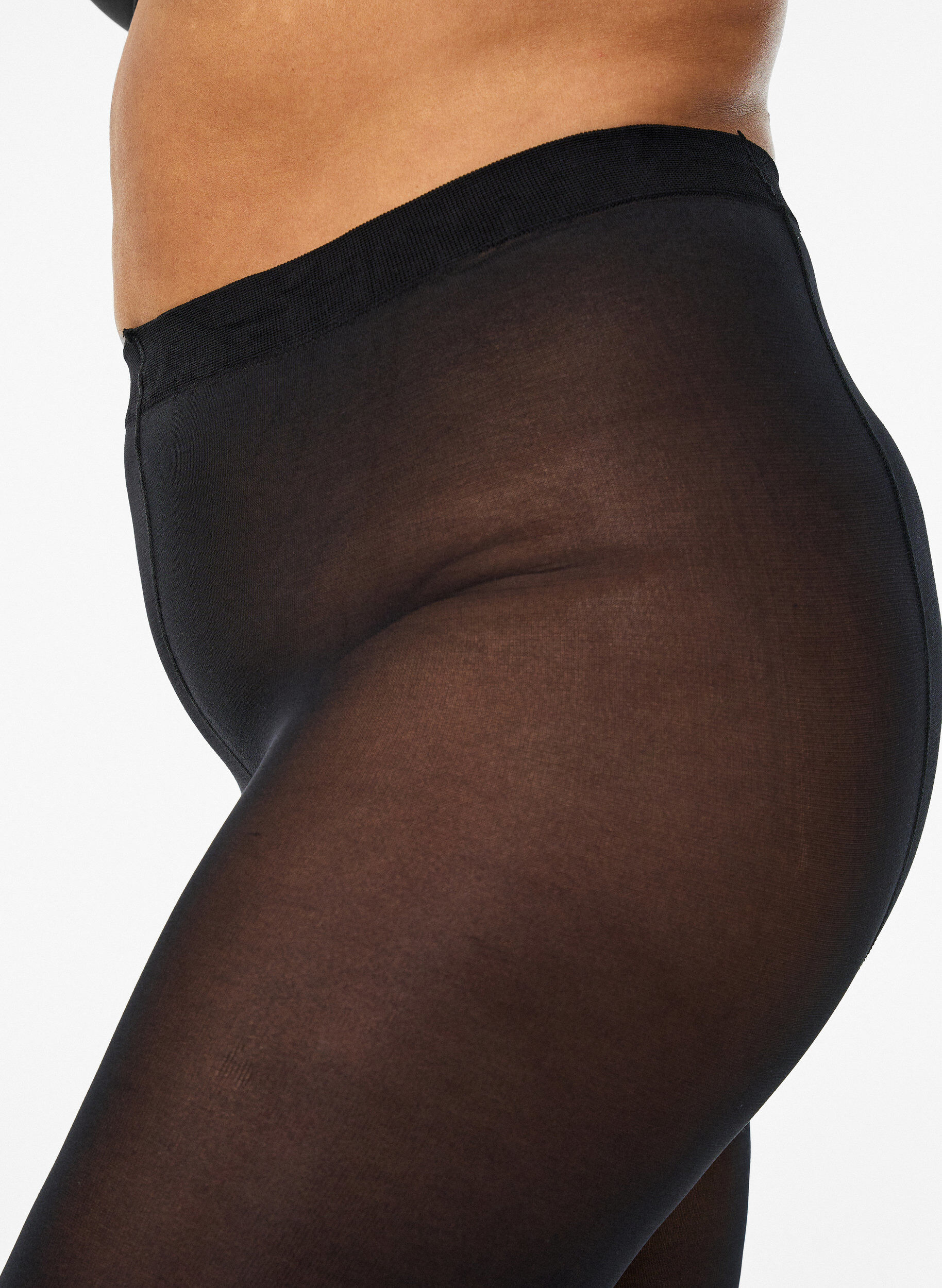Zizzi 2er-Pack Strumpfhose in 100 DEN, Schwarz, Model image number 2