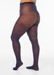 30-Den-Strumpfhose mit gebl&uuml;mtem Muster, Blau, Model image number 2