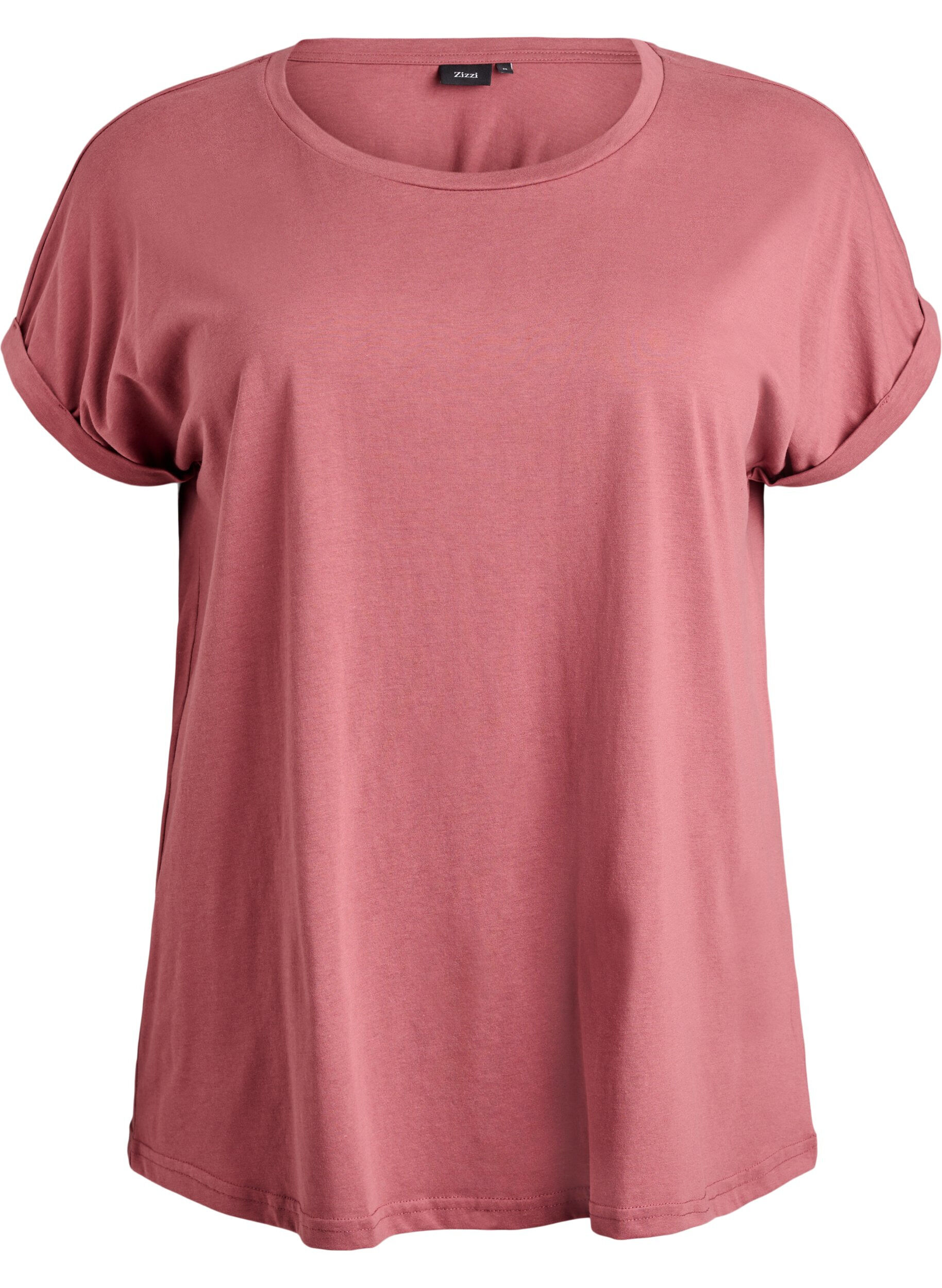T-Shirt aus Baumwollmischung mit kurzen &Auml;rmeln