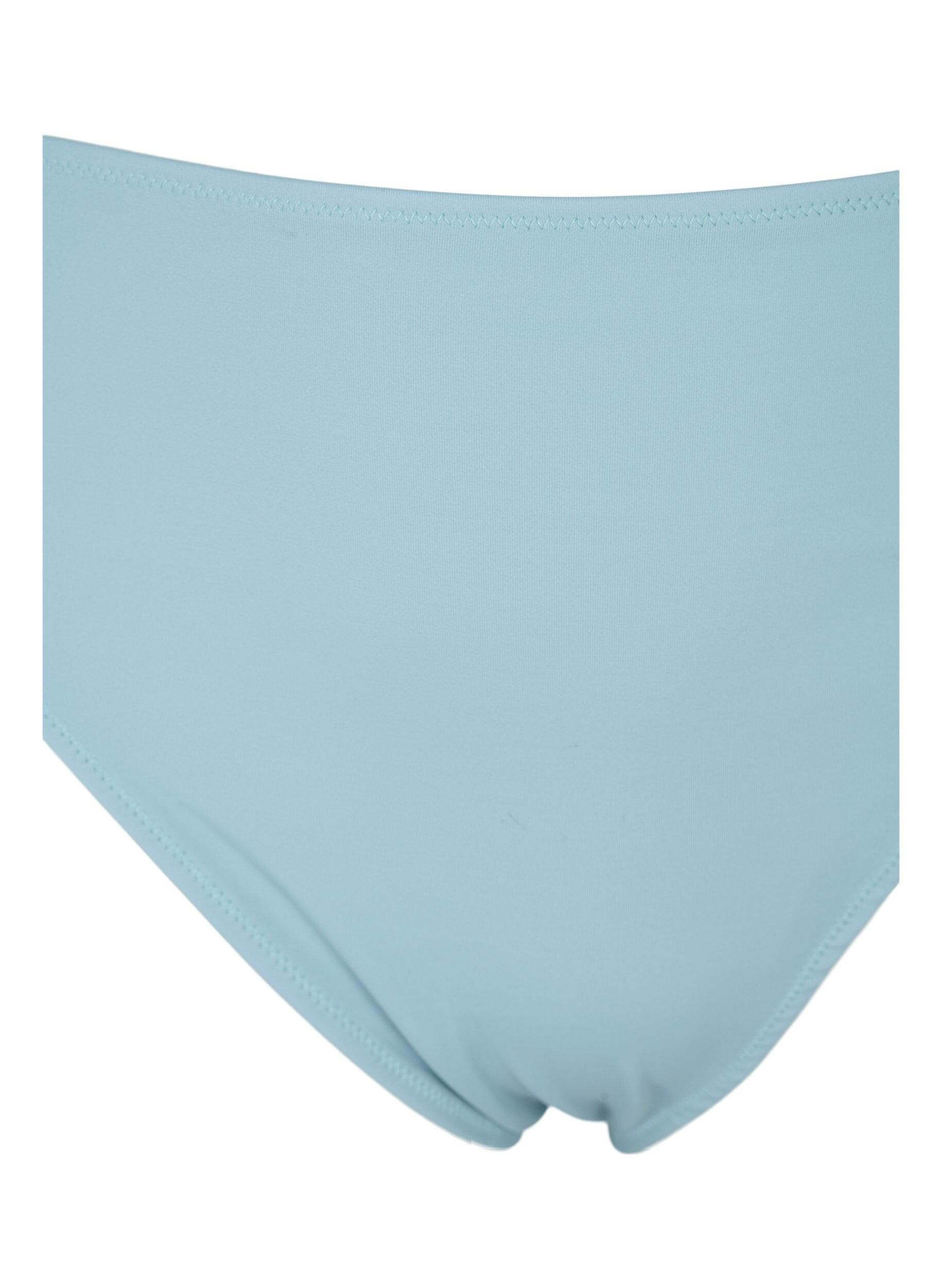 Zizzi Hochtailliertes Bikiniunterteil, Blau, Packshot image number 2