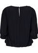 Unifarbene Viskosebluse mit Ballon-Effekt, Black, Packshot image number 1