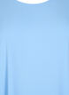 Bluse mit kurzen &Auml;rmeln und einem Rundhalsausschnitt, Blau, Packshot image number 2