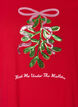 Weihnachts-T-Shirt aus Bio-Baumwolle, Rot, Packshot image number 2