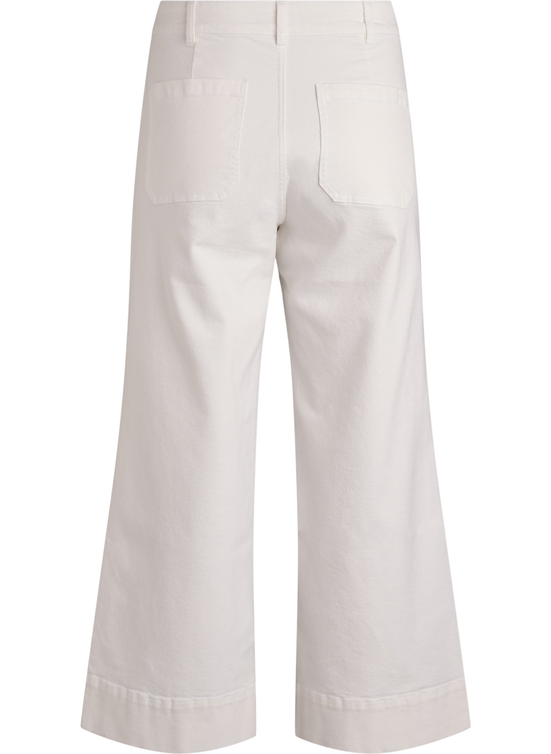 ZizziMyra Jeans mit hoher Taille und weiter Passform, Wei&szlig;, Packshot image number 1