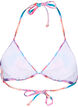 Triangel-Bikinioberteil mit Print, Pink, Packshot image number 1
