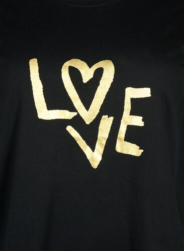 FLASH - T-Shirt mit Motiv, Black Heart, Packshot image number 2