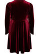 Samtkleid mit Strass und A-Linien-Form, Rot, Packshot image number 1