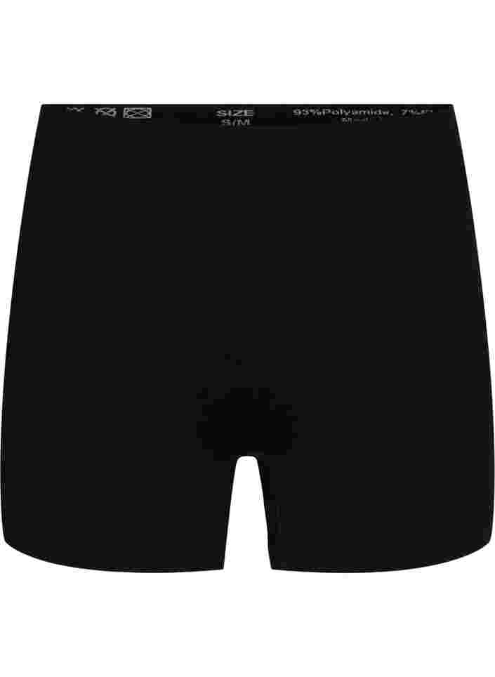 Nahtlose shorts mit normaler Taille, Black, Packshot image number 0