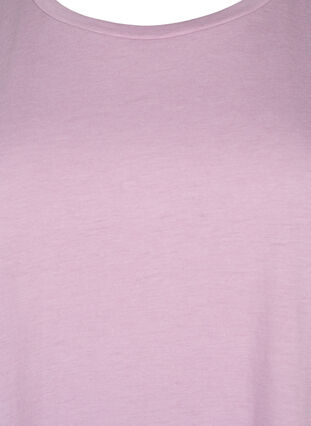 Kurzärmeliges T-Shirt aus einer Baumwollmischung, Lavender Mist, Packshot image number 2