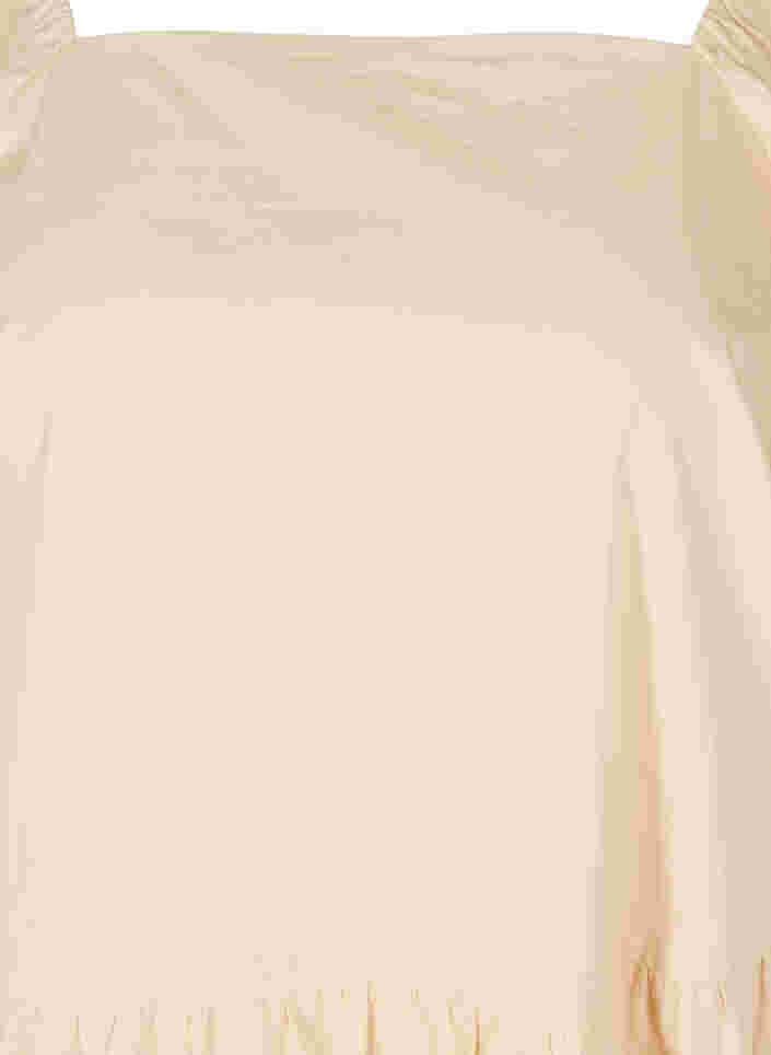 Baumwollkleid mit A-Linie und Ballonärmeln, Pink Tint, Packshot image number 2