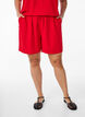 Kurze Hose mit Taschen und elastischem Bund., Rot, Model image number 3