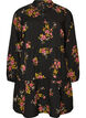 Gebl&uuml;mtes Kleid mit Bindeverschluss, Schwarz, Packshot image number 0