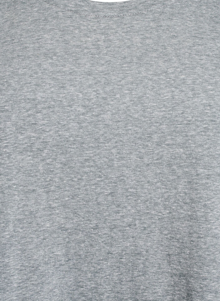 Melange T-Shirt mit kurzen Ärmeln, Grün, Packshot image number 2