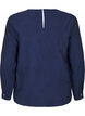 Langärmlige Bluse mit Stickereien, Blau, Packshot image number 1