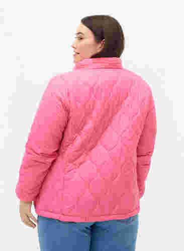 Steppjacke mit Reißverschluss und Taschen, Hot Pink, Model image number 1