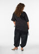 Ballonhose mit Taschen und elastischem Bund, Schwarz, Model image number 2
