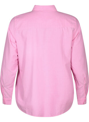 Langärmliges Baumwollhemd, Pink Frosting, Packshot image number 1