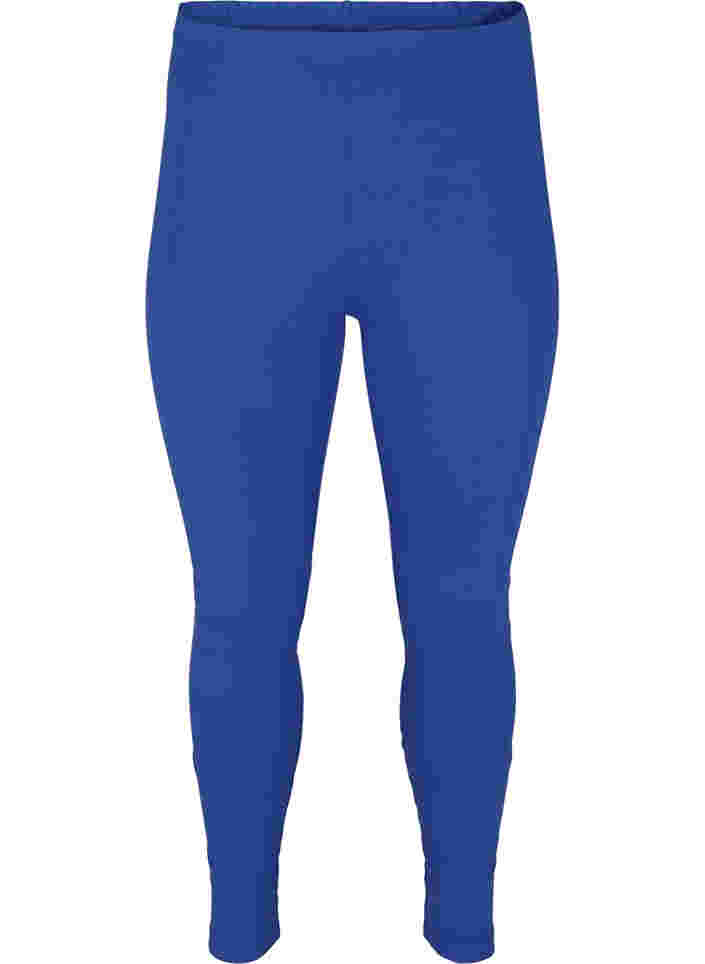 Lange Basic Leggings, Dazzling Blue, Packshot image number 0