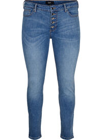 Sanna Jeans mit super schmaler Passform und Knopfverschluss