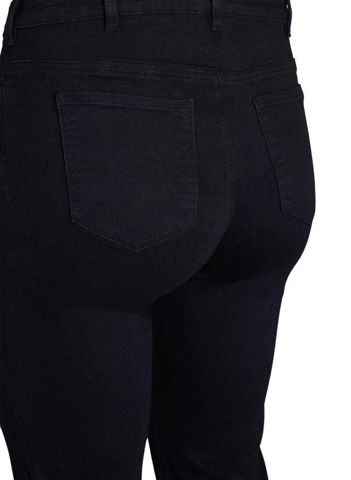 Slim fit Jeans mit normaler Taille, Black, Packshot image number 3
