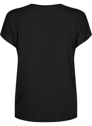 Trainings-T-Shirt mit Rundhalsausschnitt, Black, Packshot image number 1