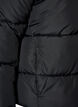 Kurze Pufferjacke mit hohem Kragen, Schwarz, Packshot image number 3