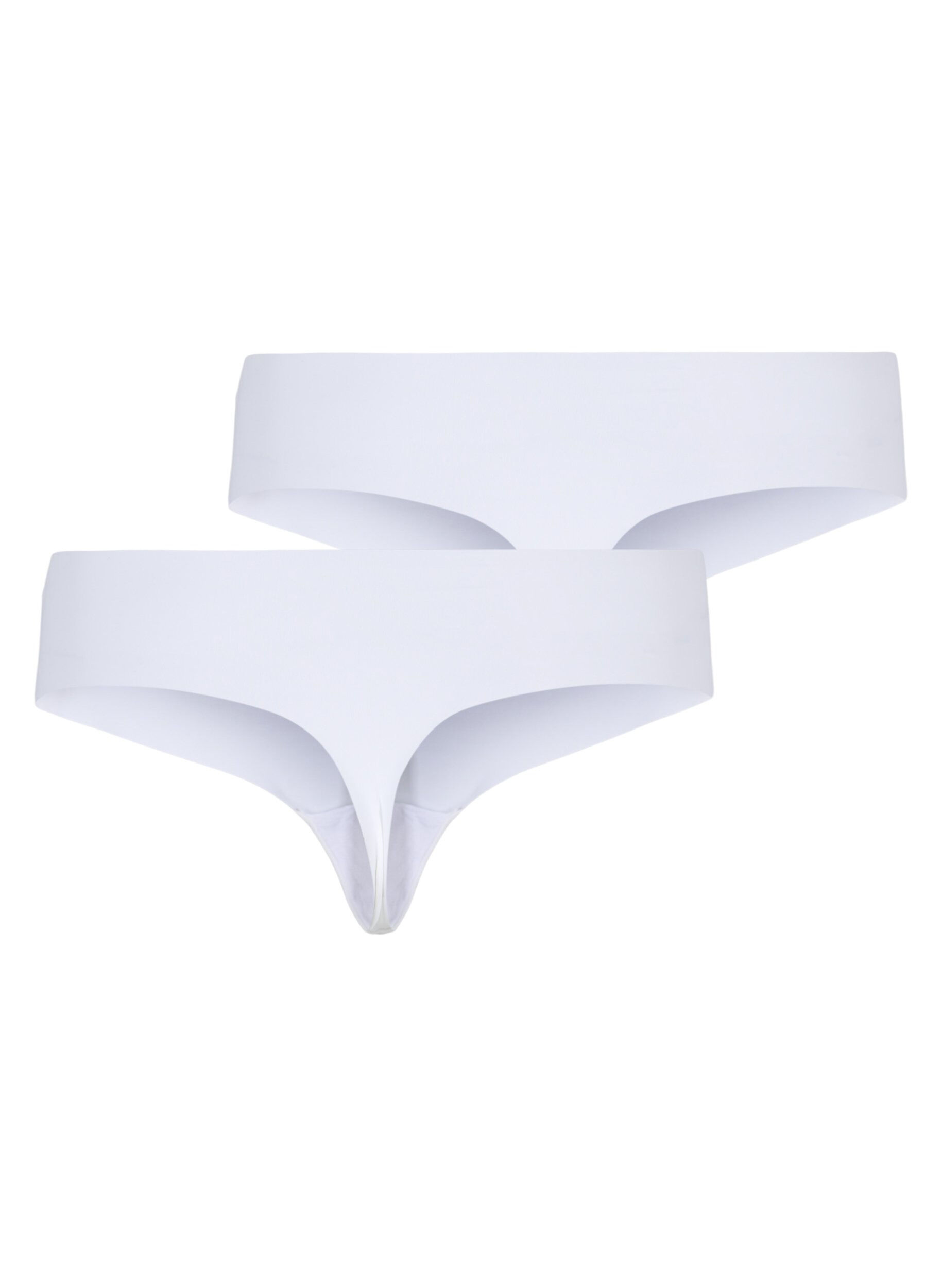 Zizzi 2er-Pack invisible G-String , Wei&szlig;, Packshot image number 1
