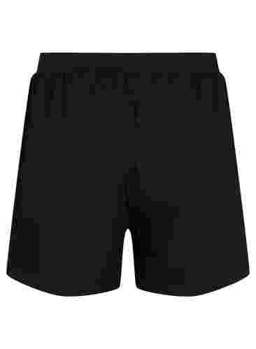 Lockere Pyjamahose aus Baumwollmischung, Black, Packshot image number 1