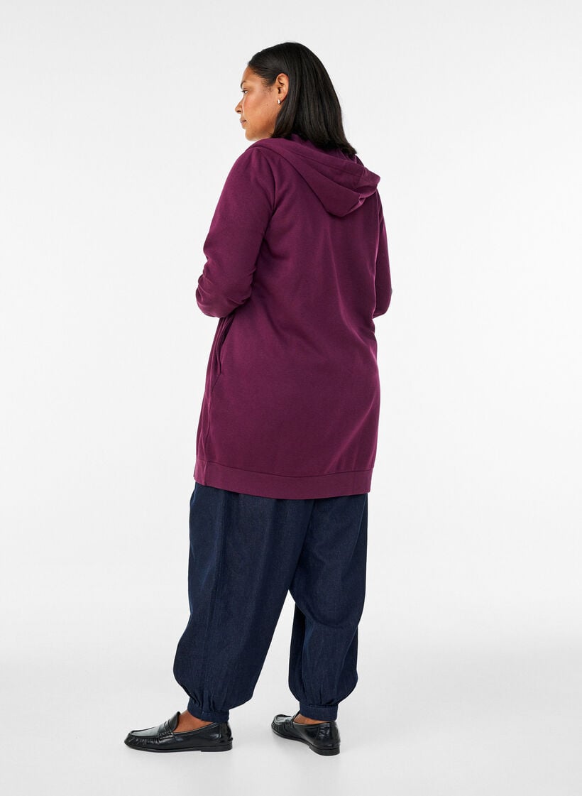 Bluse mit Balloneffekt und Chiffondetails, Rot, Model image number 2