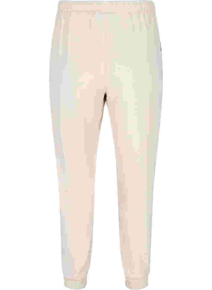 Hosen mit Taschen und elastischem Bündchen, Warm Sand, Packshot image number 1